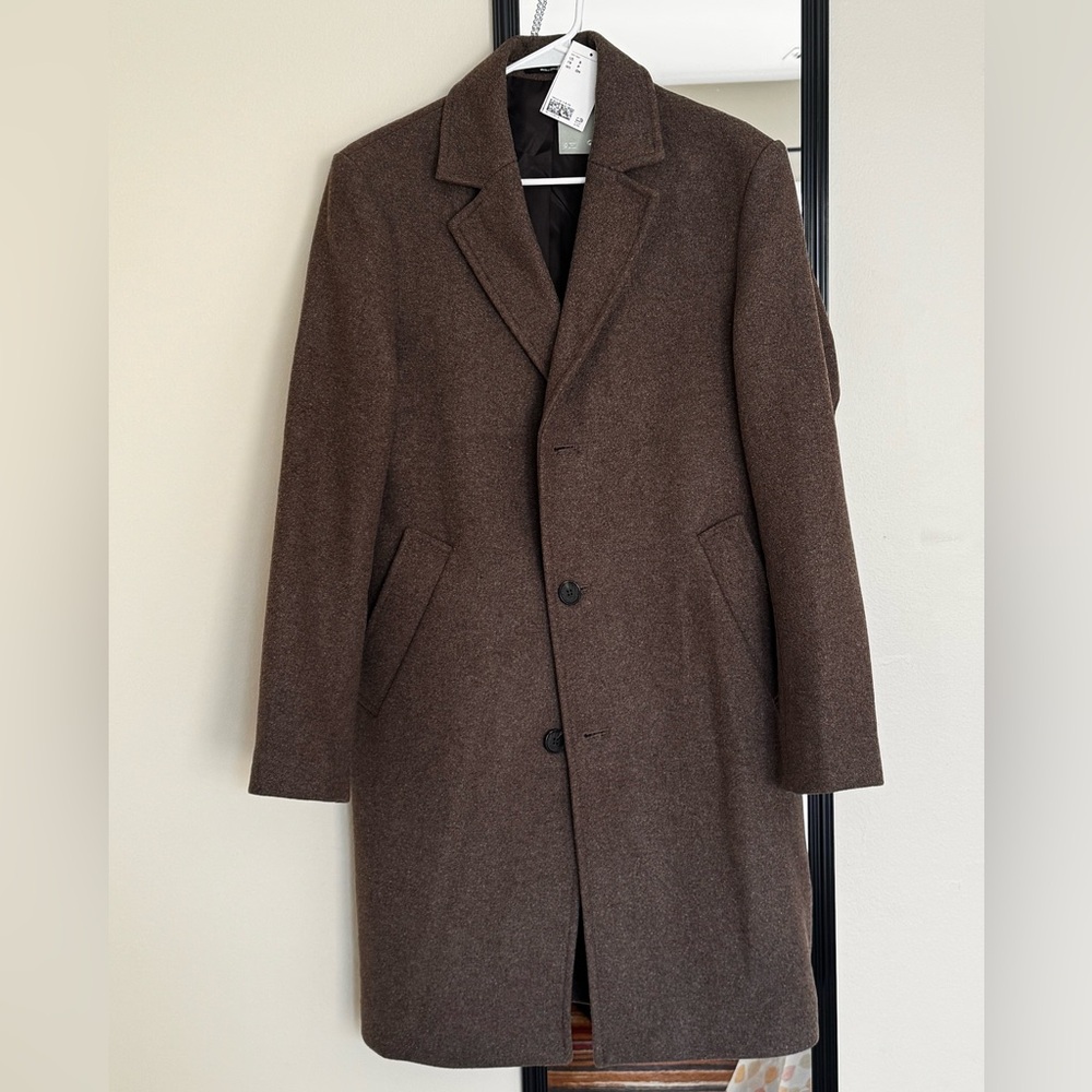 H&M Men's Dark Brown Trench Coat